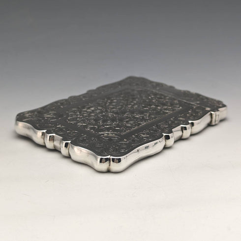 1878年 英国アンティーク 純銀製カードケース 61g Frederick Marson